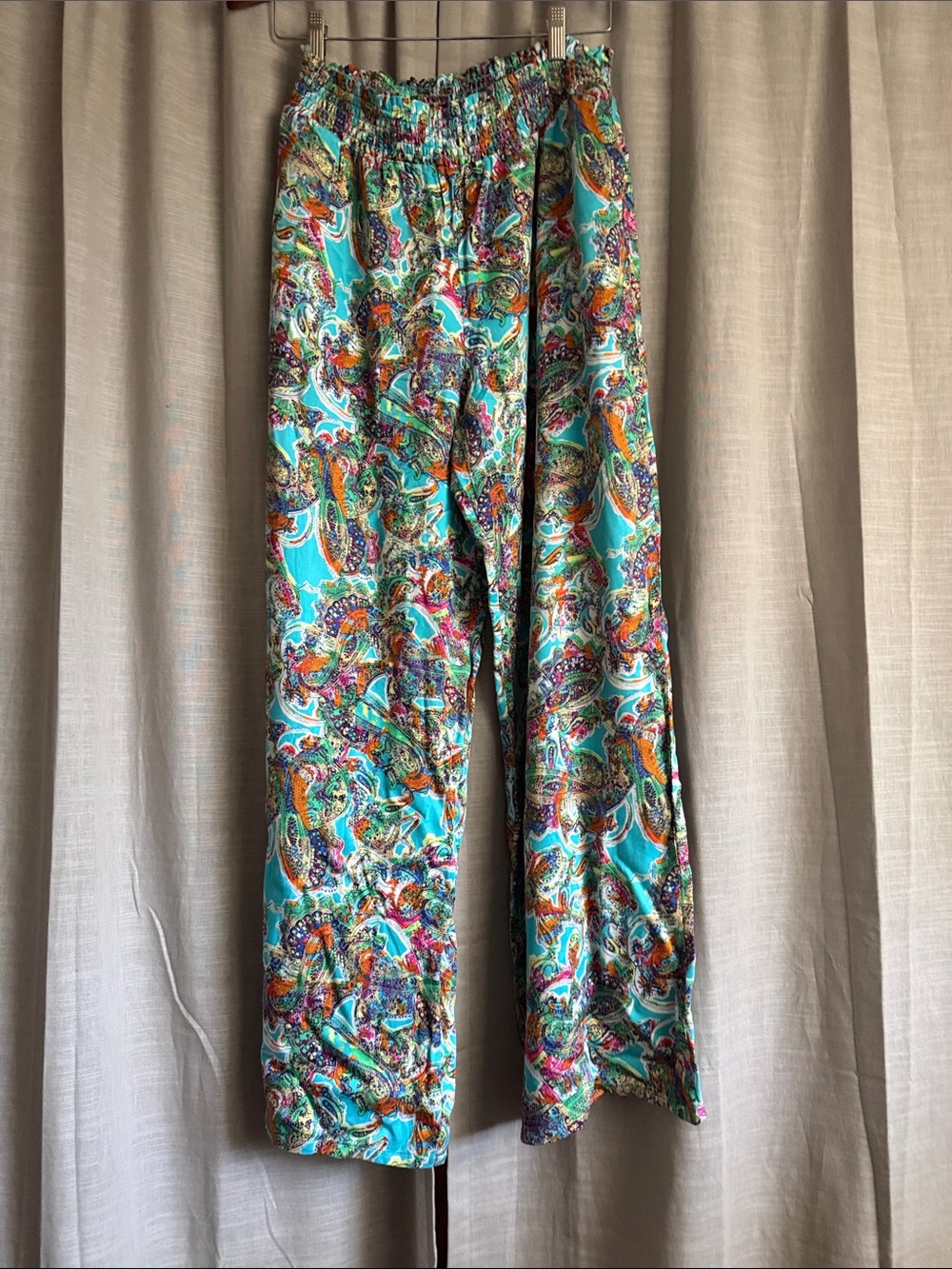 wild fable Turquoise Paisley Wide-Leg Pants